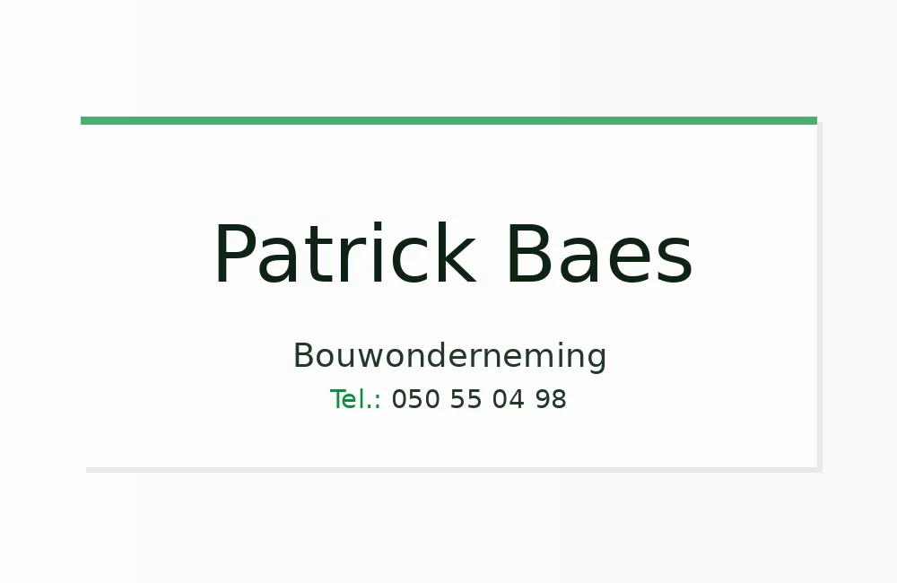Sponsor Patrick Baes